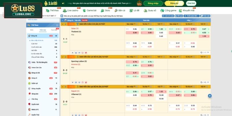 3 trò chơi thể thao nổi bật tại nhà cái Lu88