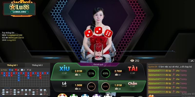 Cách đặt cược trên Lu88 Casino live