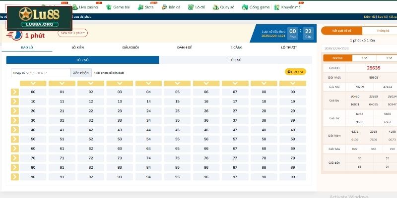 Chiến thuật cược lô đề an toàn, hiệu quả ở Lu88