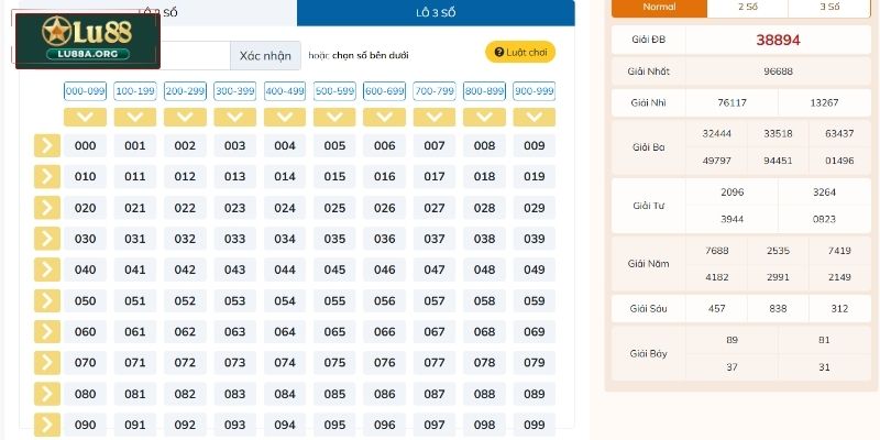 Danh sách các loại cược phổ biến trong lô đề siêu tốc tại Lu88