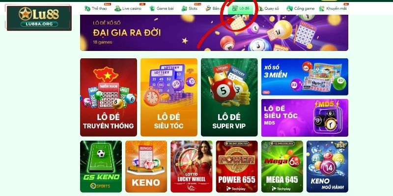 Đôi nét về sảnh lô đề Lu88